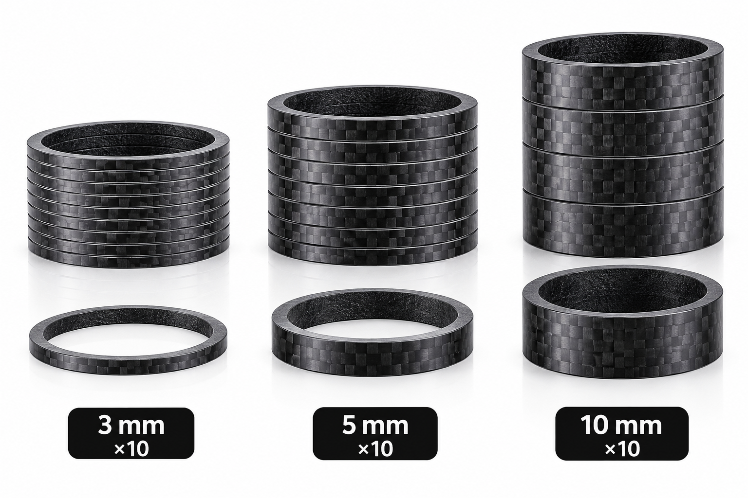 Carbon Spacers Bundle